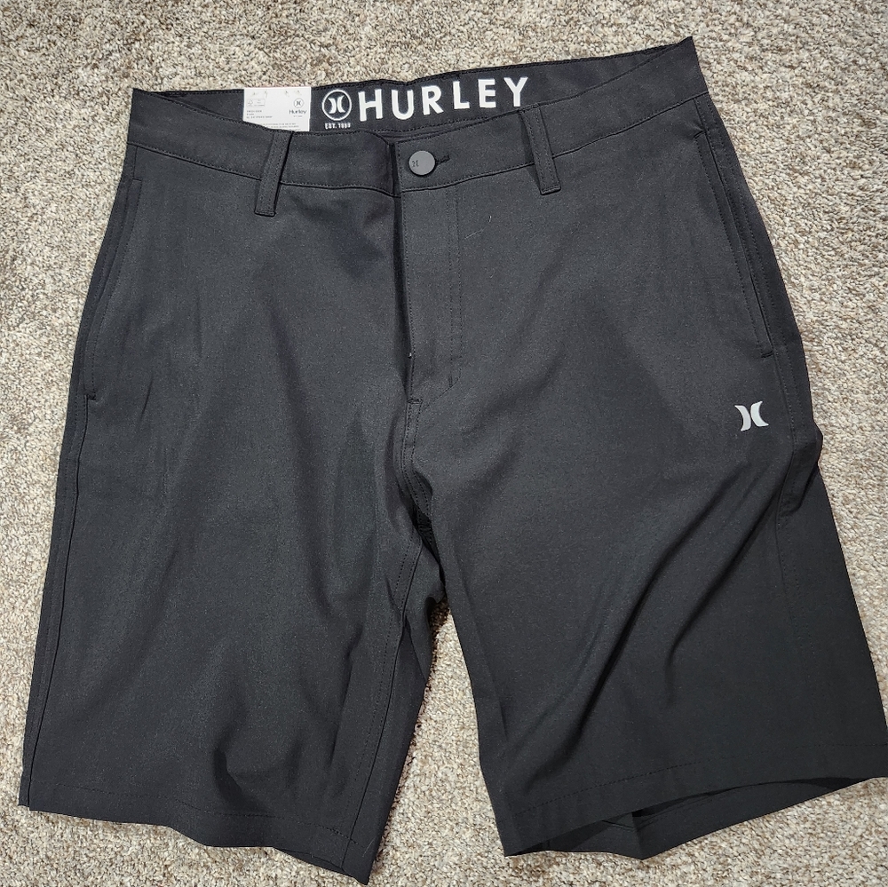 Hurley Black Hybrid Shorts for Versatile Wear
